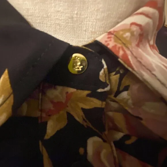 Ralph Lauren Floral Print Ruffle Blouse - Picture 7 of 7